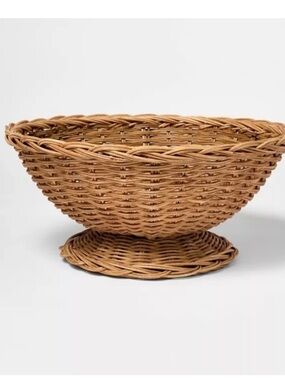 Braided Woven Rattan Bowl- Threshold designed with Studio McGee